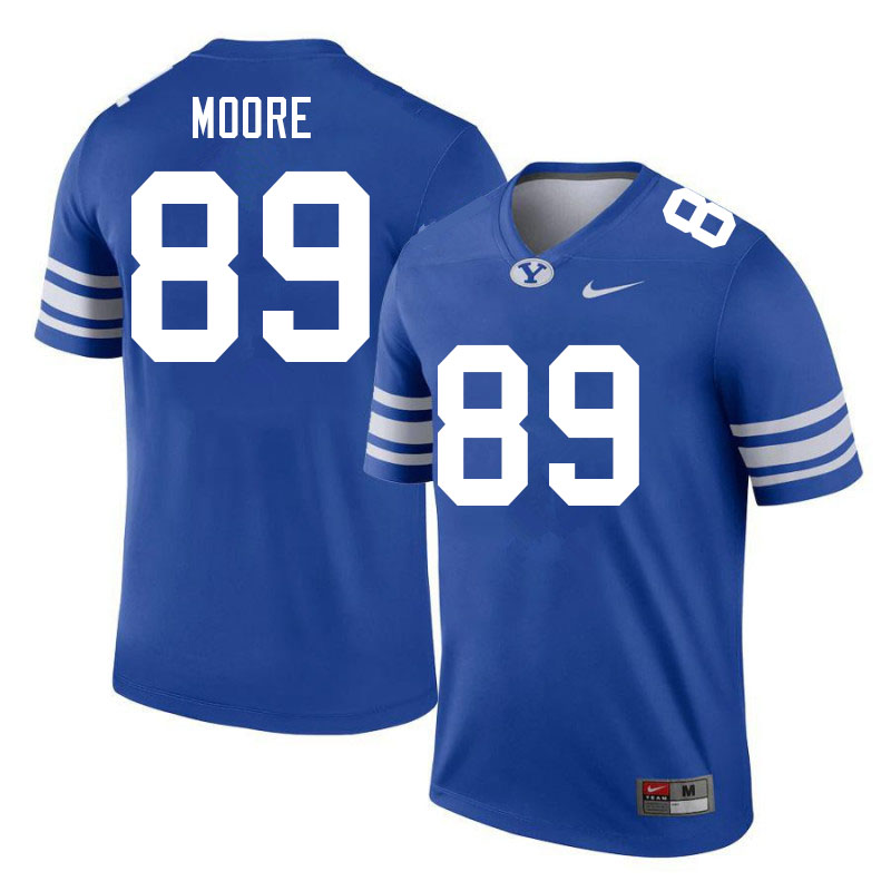 Men #89 Kade Moore BYU Cougars College Football Jerseys Sale-Royal